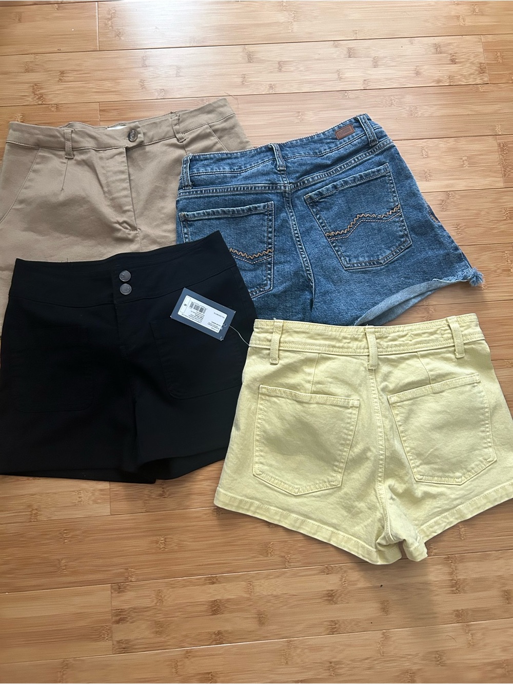 Natural Reflections Black High Waist Shorts - Classic Solid